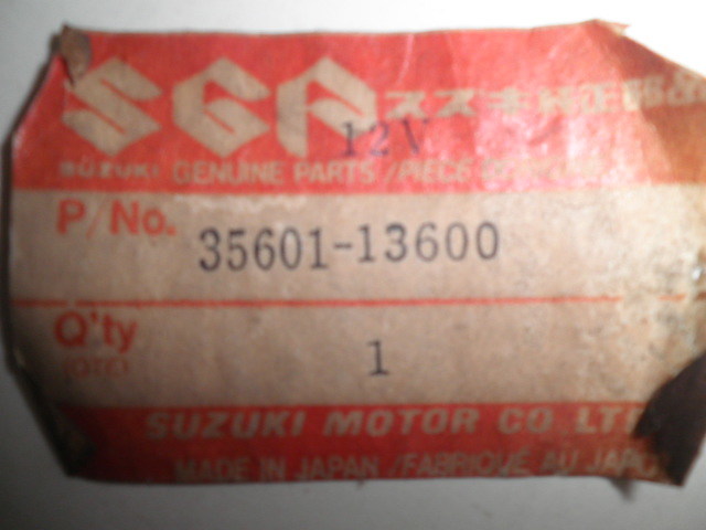  Suzuki TS50 Hustler оригинальный передний указатель поворота новый товар не использовался 35601-13600