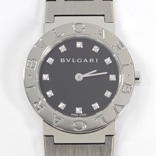 BVLGARI ブルガリ ブルガリ BB26SS ダイヤ12P レディース クォーツ 時計 中古美品