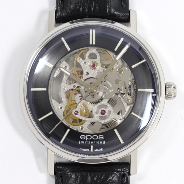 epos エポス 3437SKBK オリジナーレ 両面スケルトン メンズ 自動巻き