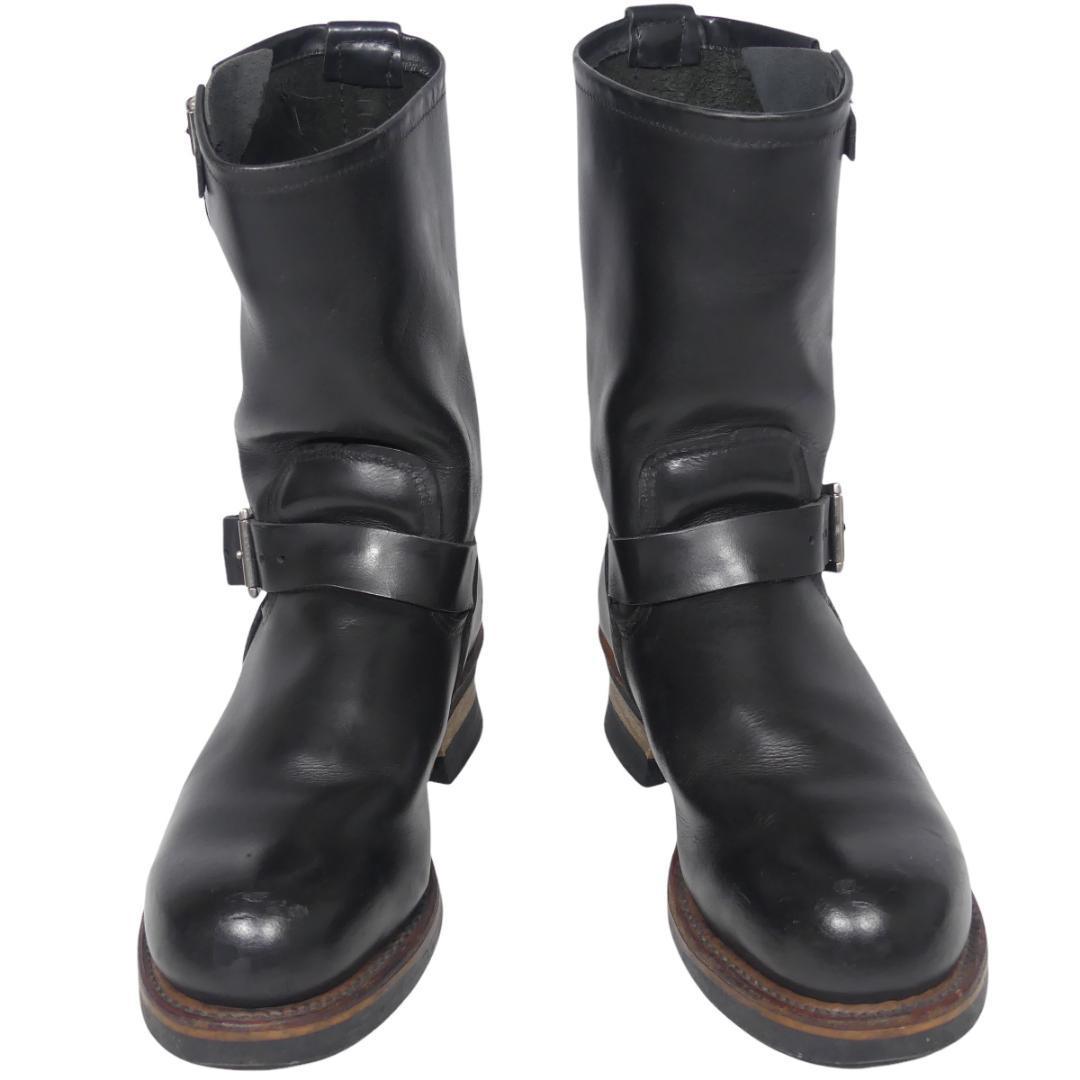 即決 アメリカ製 RED WING 25 5cm レザーエンジニアブーツ PT99 レッド