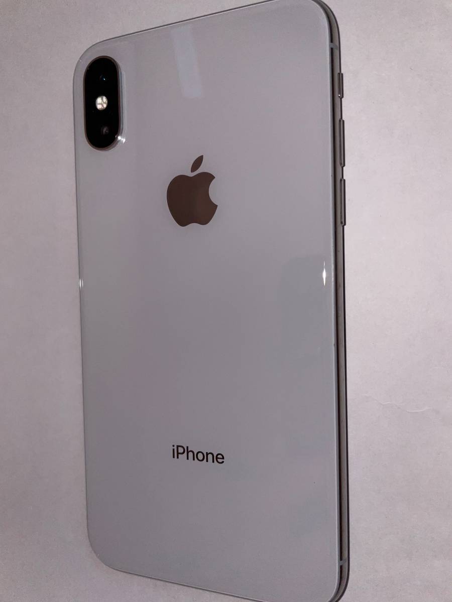 極細繊維クロス iPhoneX 256gb シルバー docomo - スマートフォン本体