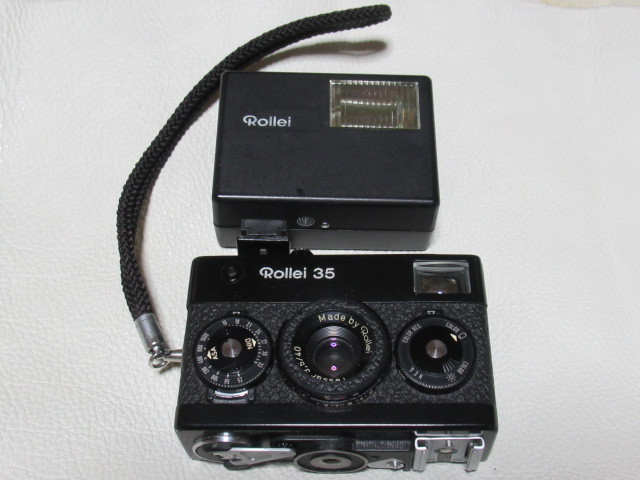 再再販！ 1980年代 完動品 美品 □希少 整備済！Rollei 純正ストロボ付