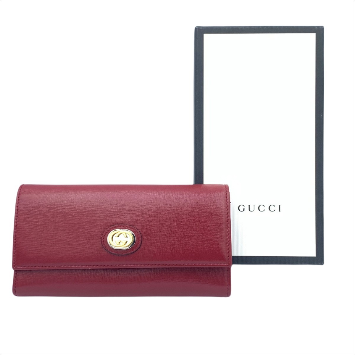 GUCCI 長財布 レッド - 長財布