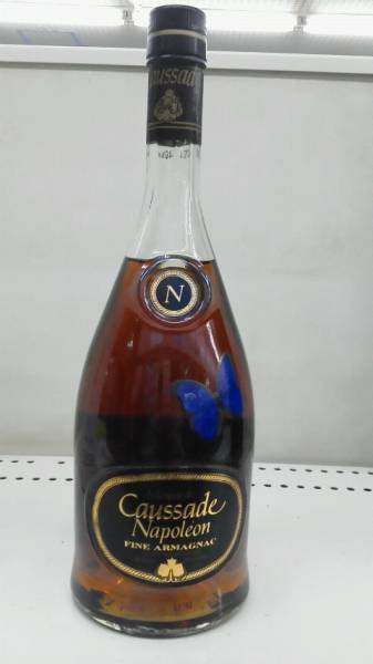 【旧瓶・ブランデー】　Caussade FINE ARMAGNAC　ナポレオン 700ml_画像2
