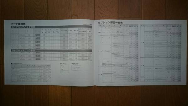 昭和60年11月1日・K10・マーチ・二つ折り・価格表・　カタログ・無　ターボ・掲載_画像2
