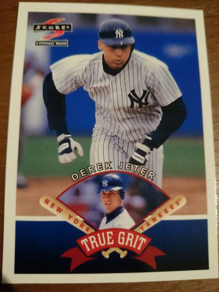 ★DEREK JETER SCORE PINNACLE 1997 #545 TRUE GRIT NEW YORK YANKEES MLB デレク ジーター ニューヨーク ヤンキース_画像1