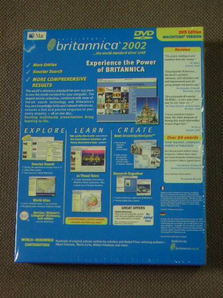Encyclopedia Britannica 2002 (Britannica) MAC DVD-ROM_画像2