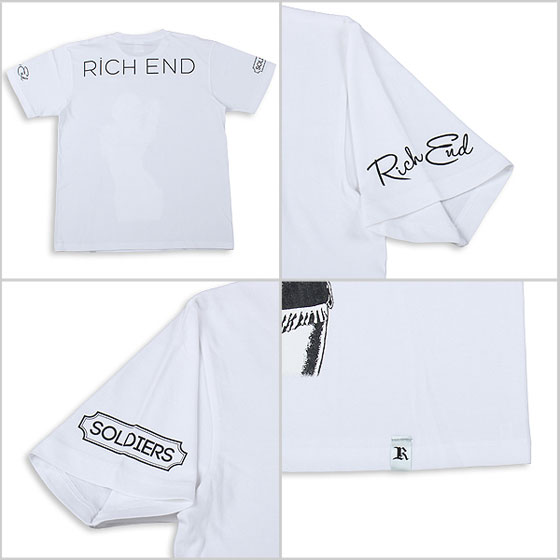 Lサイズ RICHEND リッチエンド Tシャツ BABYGIRL ベイビー ガール ホワイト×ターコイズ 白 青 ストリート ヒップホップ アメージング 服_画像3