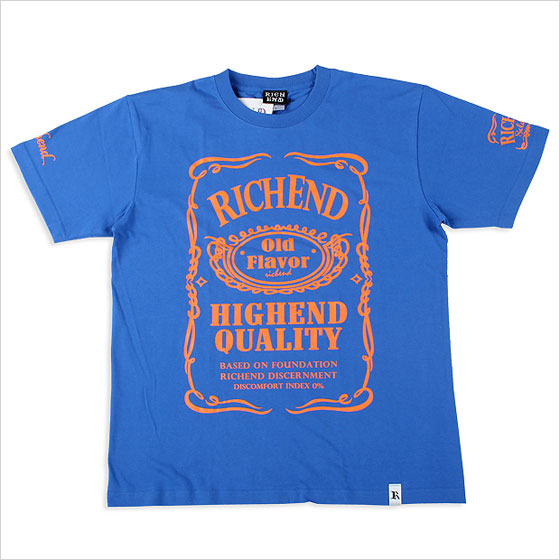 XL リッチエンド RICHEND Ｔシャツ【HYBRID/ハイブリッド】ロイヤルブルー×オレンジ 青 ニックス メッツ NYC KNICKS Mets ニューヨーク