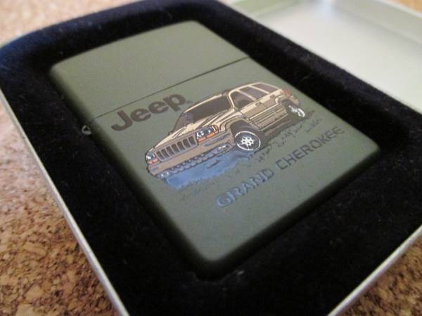 本格派ま！ ZIPPO 『Jeep GRAND CHEROKEE』ジープ グランドチェロキー オイルライター ジッポ 廃版激レア スポーツ
