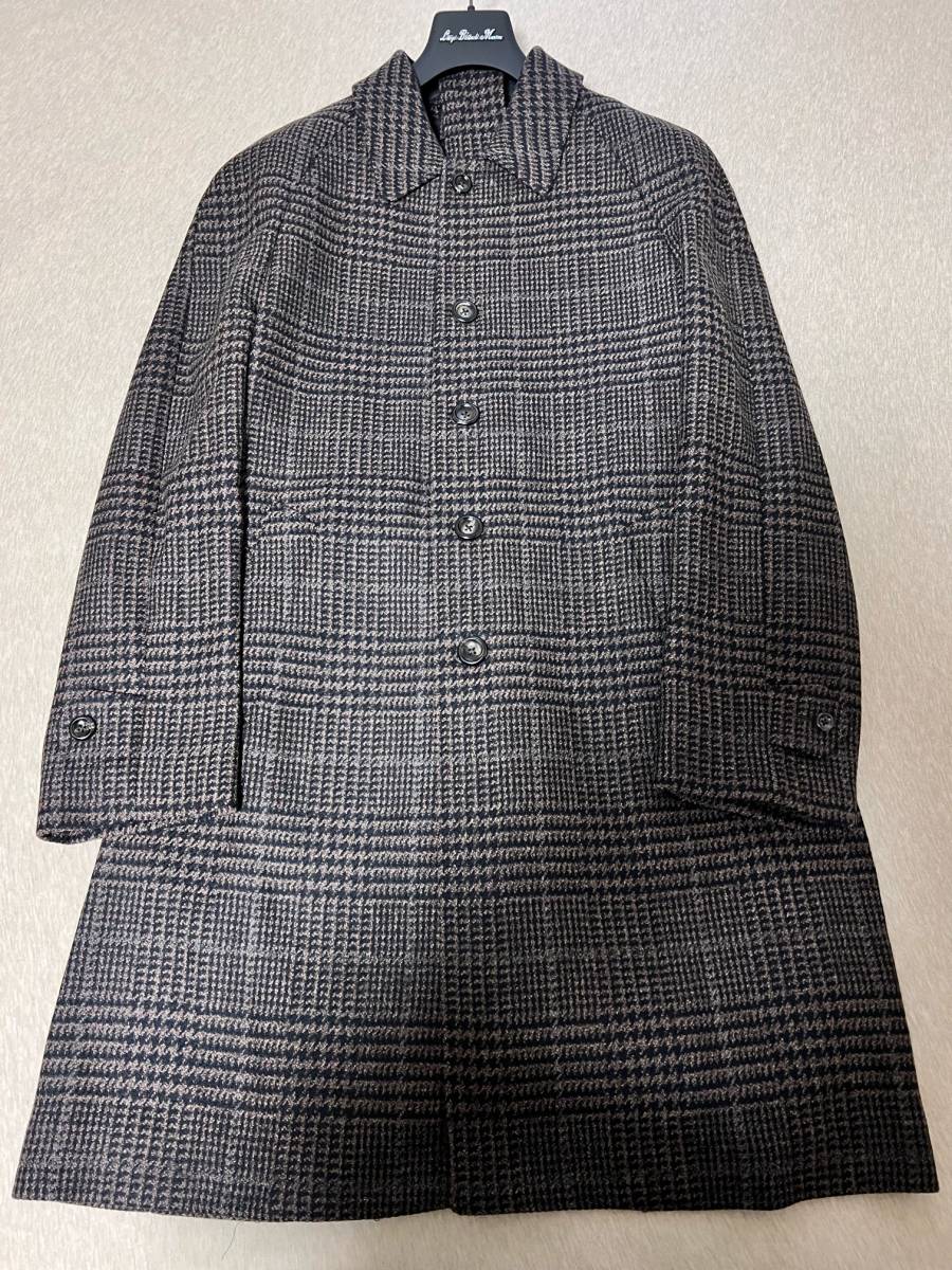 ルイジビアンキ Luigi Bianchi Mantova ステンカラーコート ブラウン