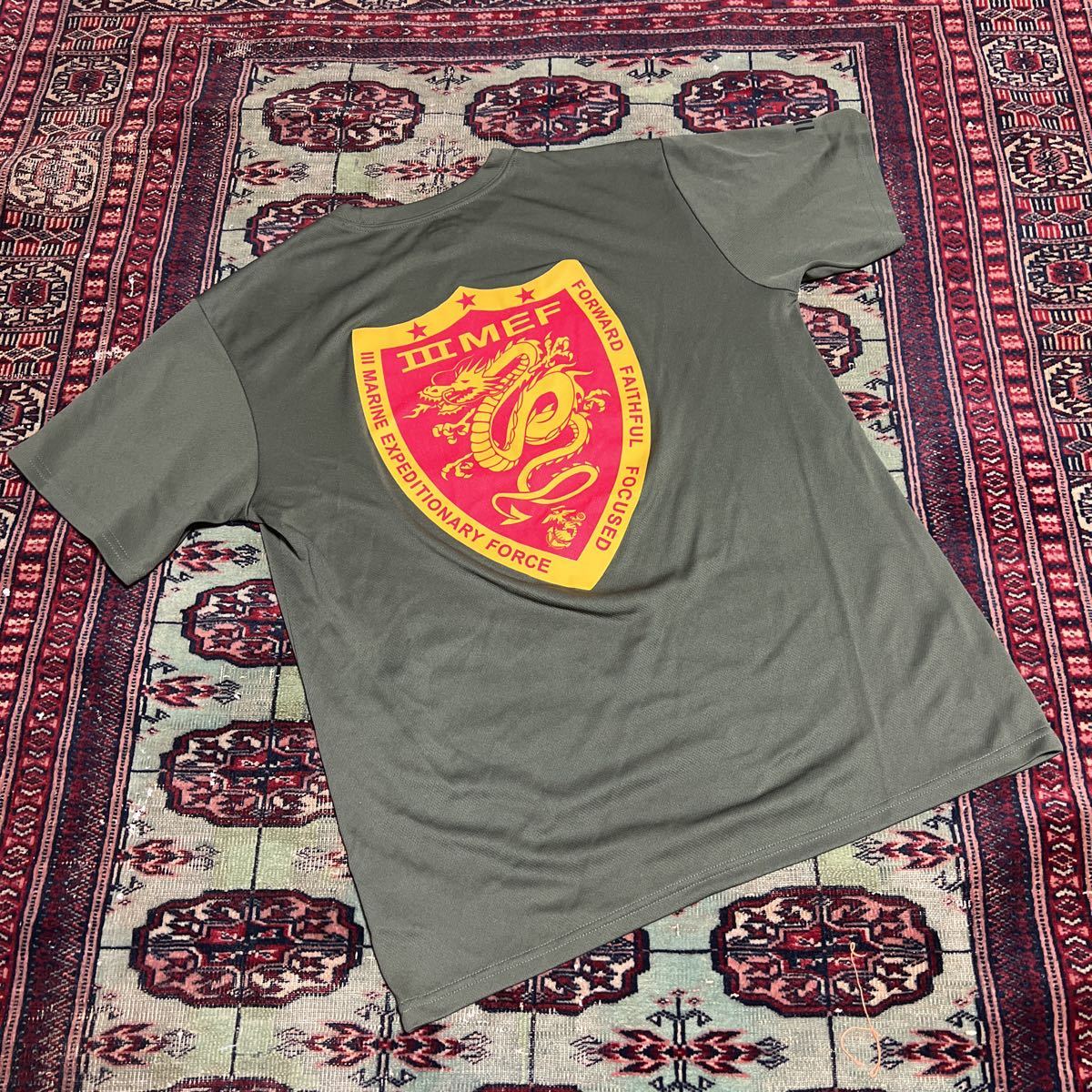 米軍 海兵隊 実物 SOFFE製 USMC III MEF Marine Expeditionary Force Tシャツ サイズ M 極美品_画像1