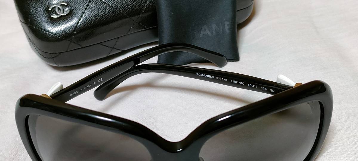 正規美 レア セレブ シャネルCHANEL リボン ココマークロゴ サングラス