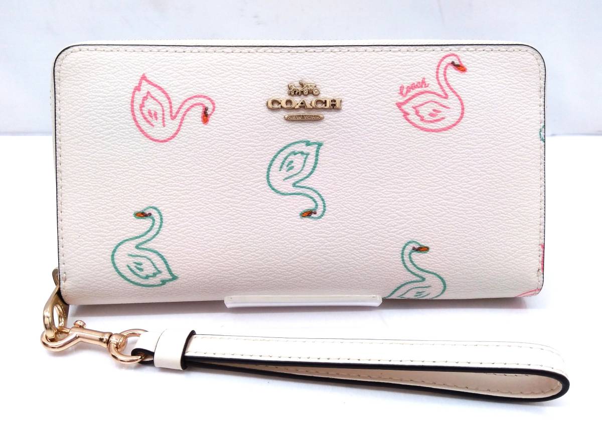 COACH コーチ レザー ラウンドファスナー 長財布 ラウンドジップ