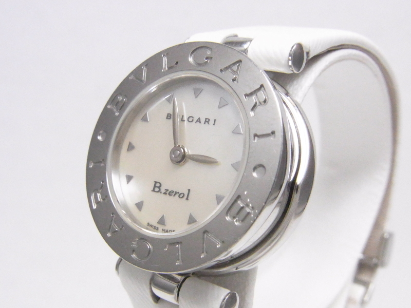 ブルガリ BZ22S ビーゼロワン B-zero1 レディース ホワイトシェル文字盤 腕時計 【中古】【程度A-】【良品】