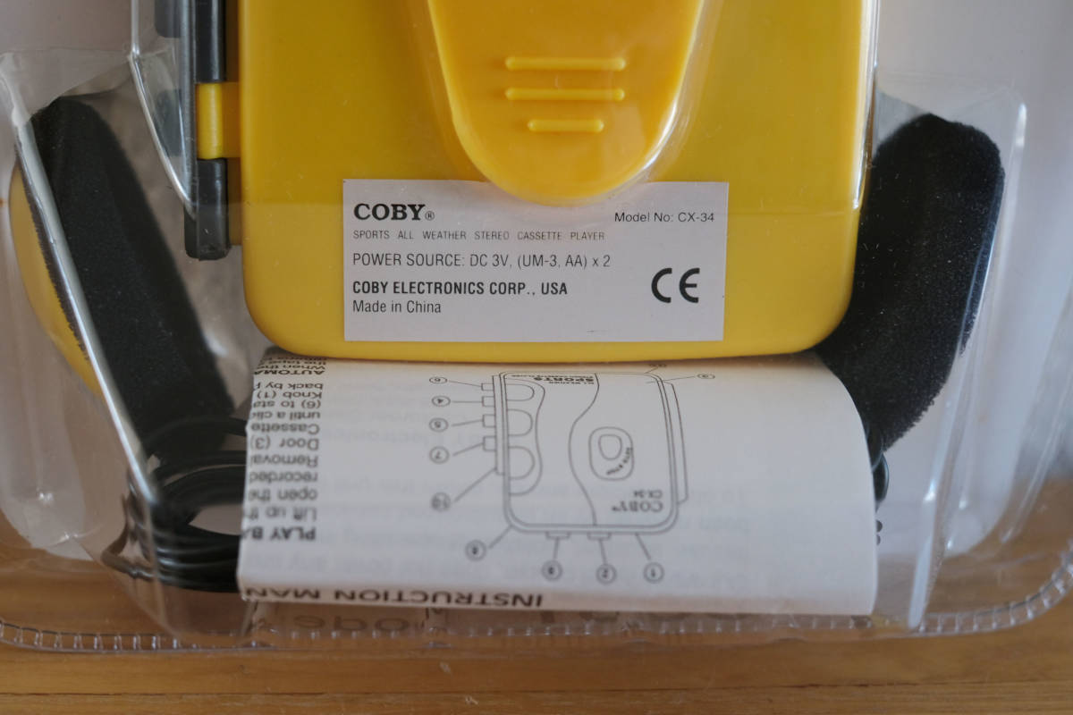 送料込90s未開封 COBY SPORTS CX-34 カセット ウォークマン 送料込90s未開封 COBY SPORTS CX-34 カセット ウォークマン