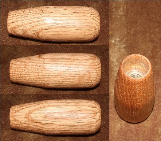木製シフトノブ(材質：ナラ）10ｘ1.5mm（PEL-36.3D89.3L)