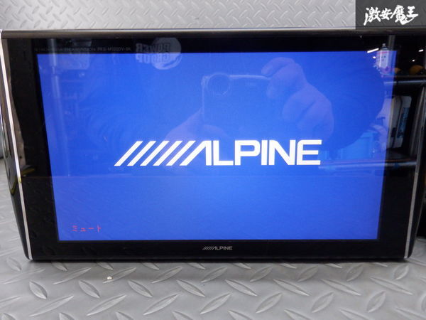 純正アウトレット 保証付 ALPINE アルパイン PKG-M1000V-BK 10.1インチ モニター リアモニター アダプター付 即納 棚C10
