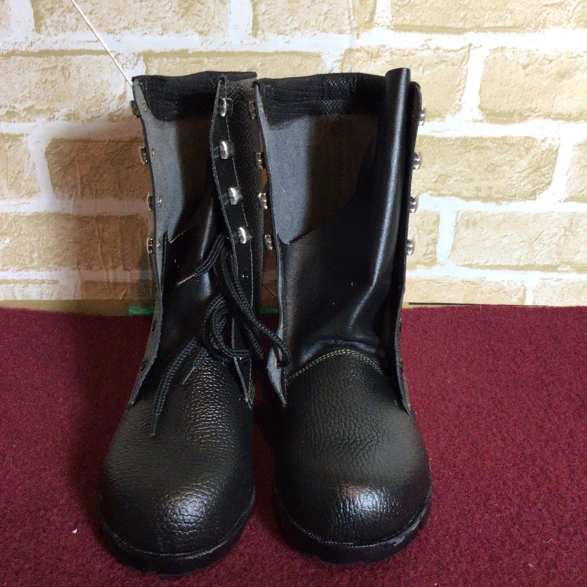 [ selling out! free shipping!]A-172 AIZEX!23.5cmEEE! safety shoes!AS28! length compilation on shoes! black!JIS standard! work shoes! braided up! new goods! unused! box equipped!