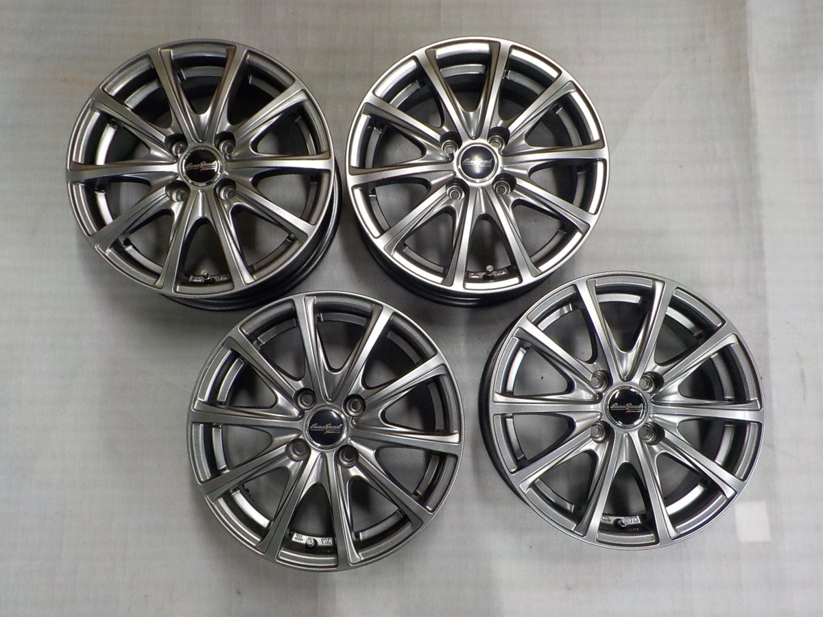 ラウンド 14インチ アルミホイール 4本 4h Pcd100 5 5j 38 V25 ユーロスピード Sport Manaray マナレイスポーツ Mid 社外品 Labelians Fr