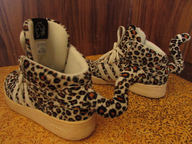 adidas Originals by JEREMY SCOTT アディダス オリジナルス ジェレミースコット レア スニーカー 豹柄 ヒョウ柄 レオパード 動物 尻尾