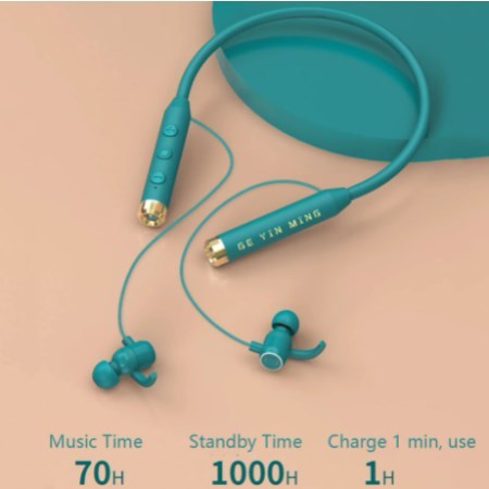 スポーツ用のBluetoothヘッドセット,マイク付きワイヤレスヘッドセット,70時間のハンズフリーヘッドセット_画像3