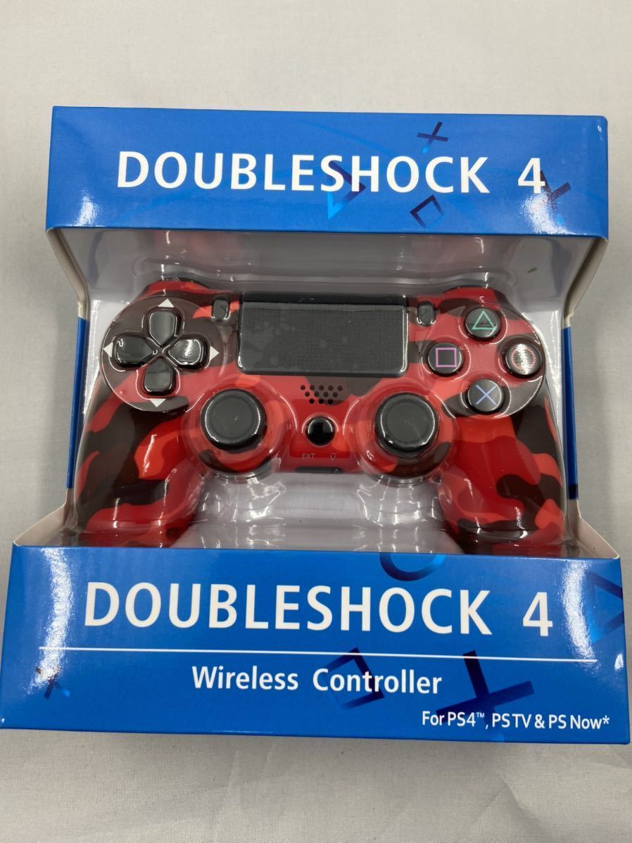 pay PS4 ワイヤレスコントローラー 純正同等品 赤迷彩 DOUBLESHOCK4