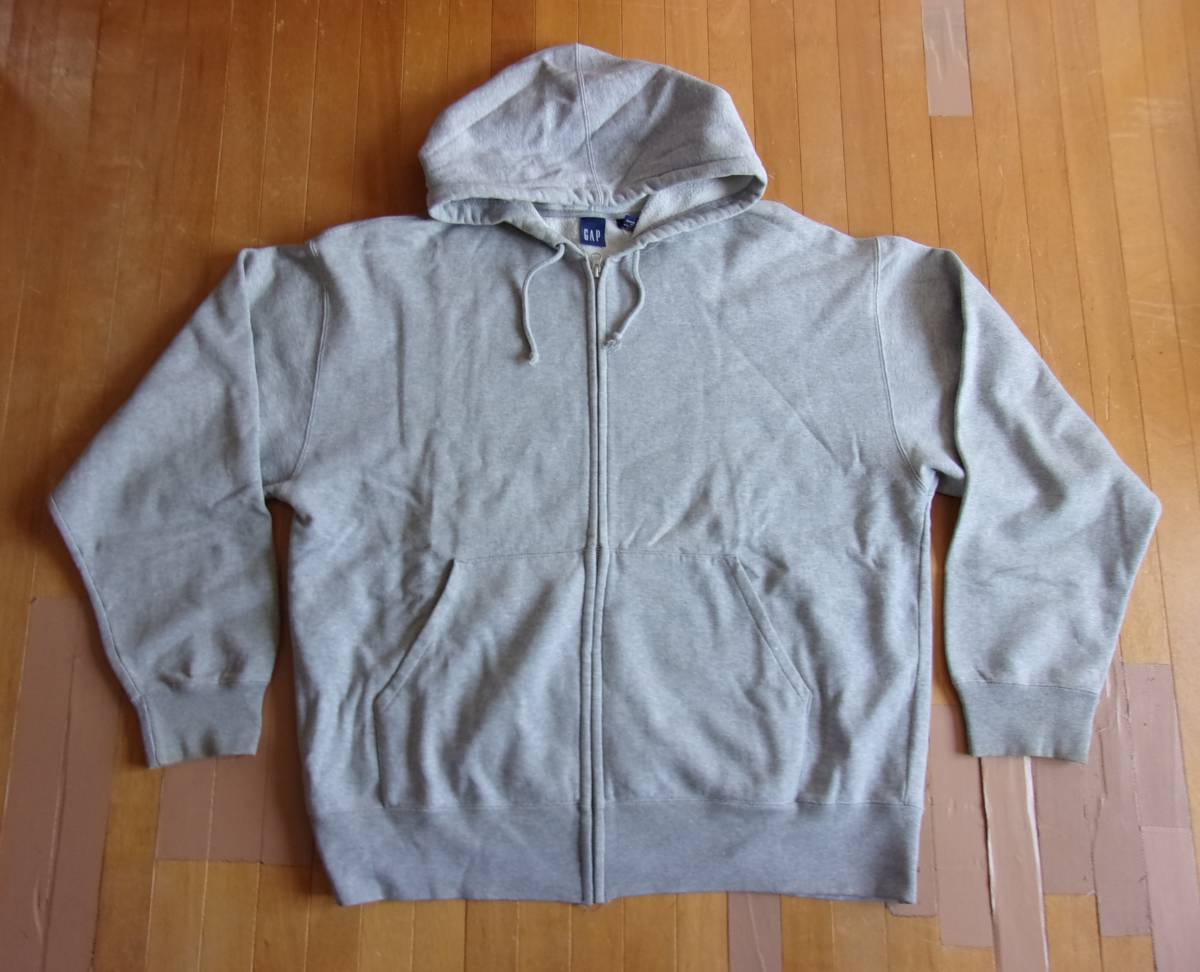 100%本物 GAP/ギャップ オールドギャップ 90s スウェットフルジップパーカー サイズXL グレー パーカ 100%本物 GAP/ギャップ オールドギャップ 90s スウェットフルジップパーカー サイズXL グレー パーカ