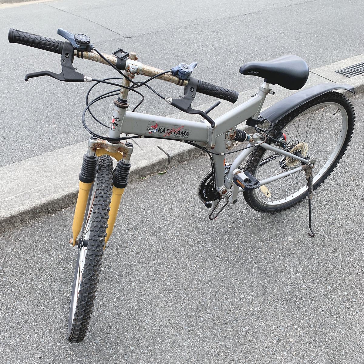 Yahoo!オークション - KATAYAMA UKYO 片山右京 折り畳み自転車 Yahoo!オークション - KATAYAMA UKYO 片山右京 折り畳み自転車