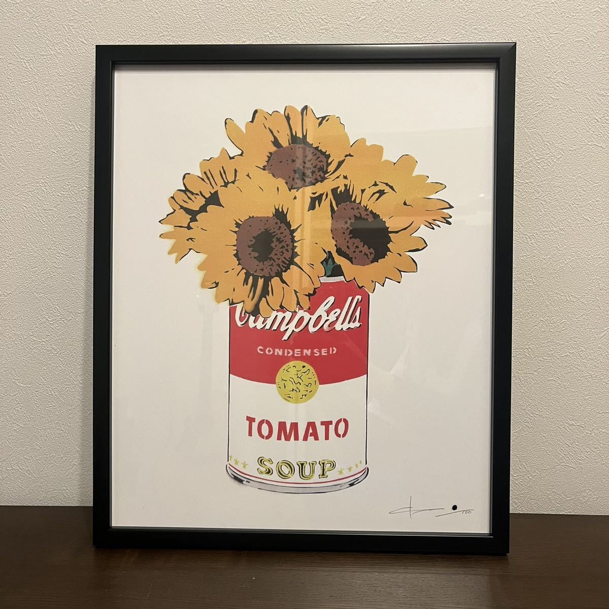 kurry カリー キャンベル缶アート 新品 額装済 (andy warhol アンディ