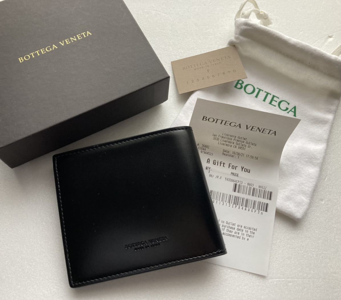 送料無料】新品◇ BOTTEGA VENETA ボッテガ ヴェネタ メンズ レザー 二