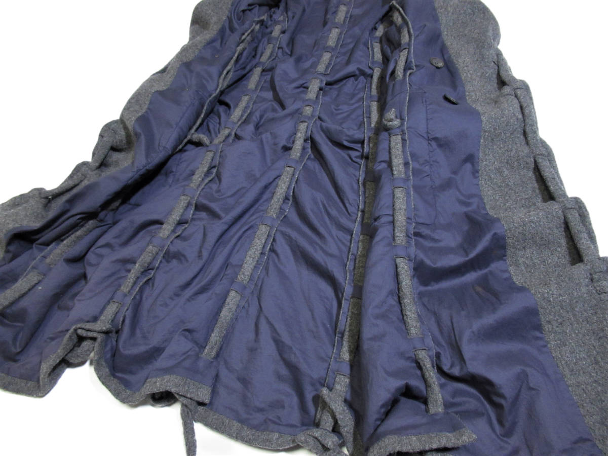 レア ISSEY MIYAKE イッセイミヤケ 構築 デザイン ロング コート M