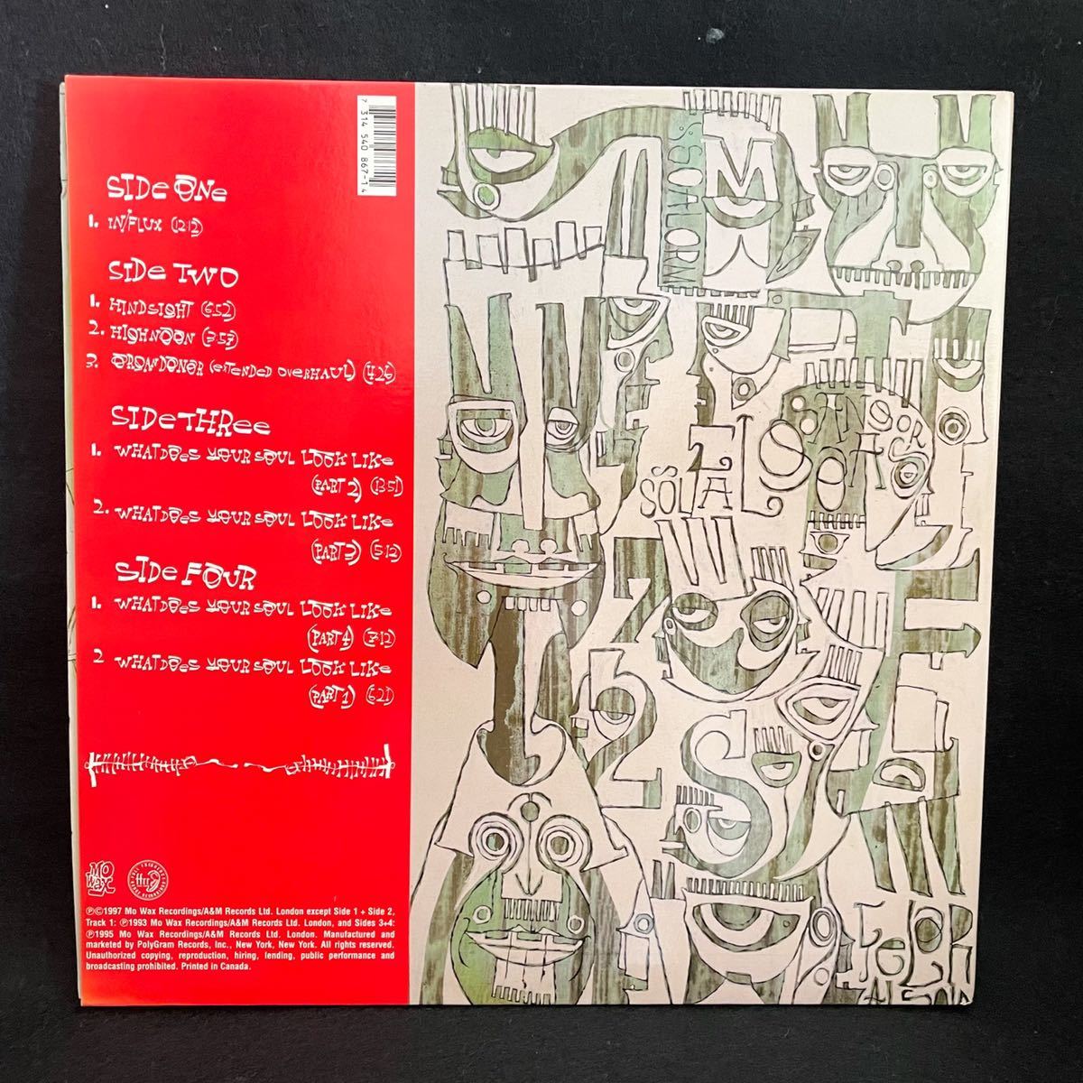 2LP DJ SHADOW Preemptive Strike DJ シャドウ mowax フィルフロストデザイン〈検索：Phil Frost Nigo 90年代 〉_画像2