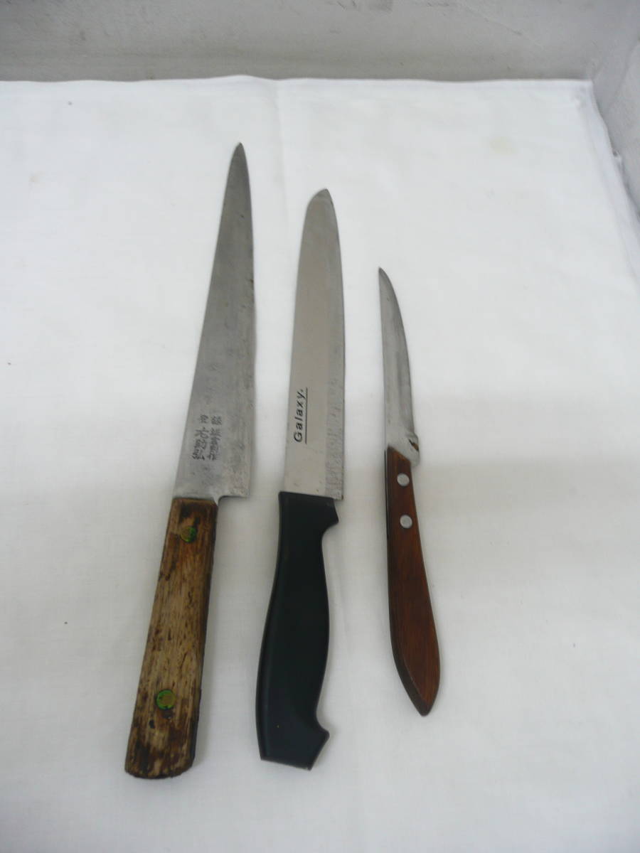 卸し売り購入 出刃包丁 (2)♪包丁 中華包丁 ジャンク品 佛山三羊牌など 割引通販サイト 包丁11本まとめ 調理器具