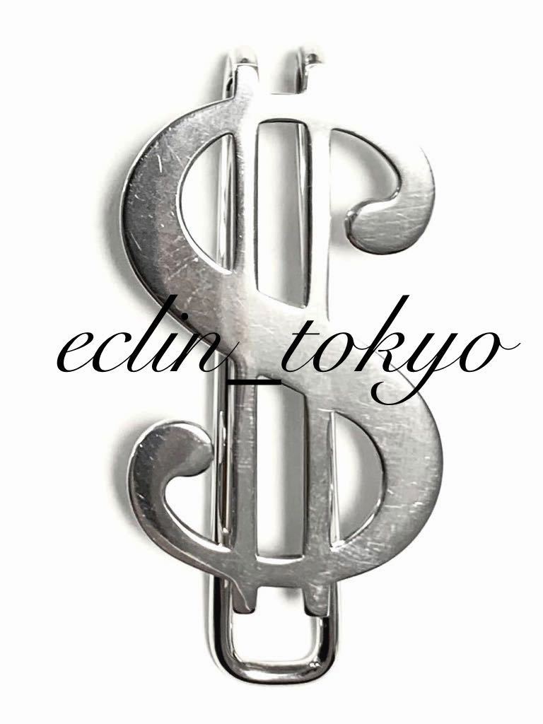 【E3296】稀少！Tiffany vintage ビンテージ ティファニー《入手困難品》US ダラー マネークリップ ＄ シルバー 財布 SV925【新品同様品】_画像3