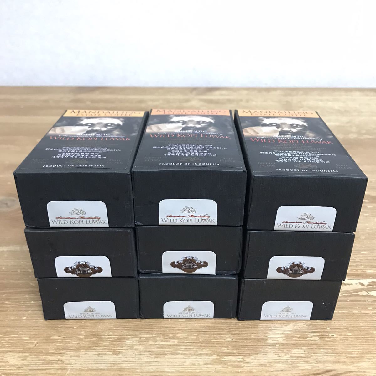 ●送料無料/未開封品/MANDAILING ESTATE COFFEE/アラビカ豆/コピ ルワック/30gx9箱/270g/ジャコウネコ コーヒー/コピ ルアック コピ ルアク_画像9