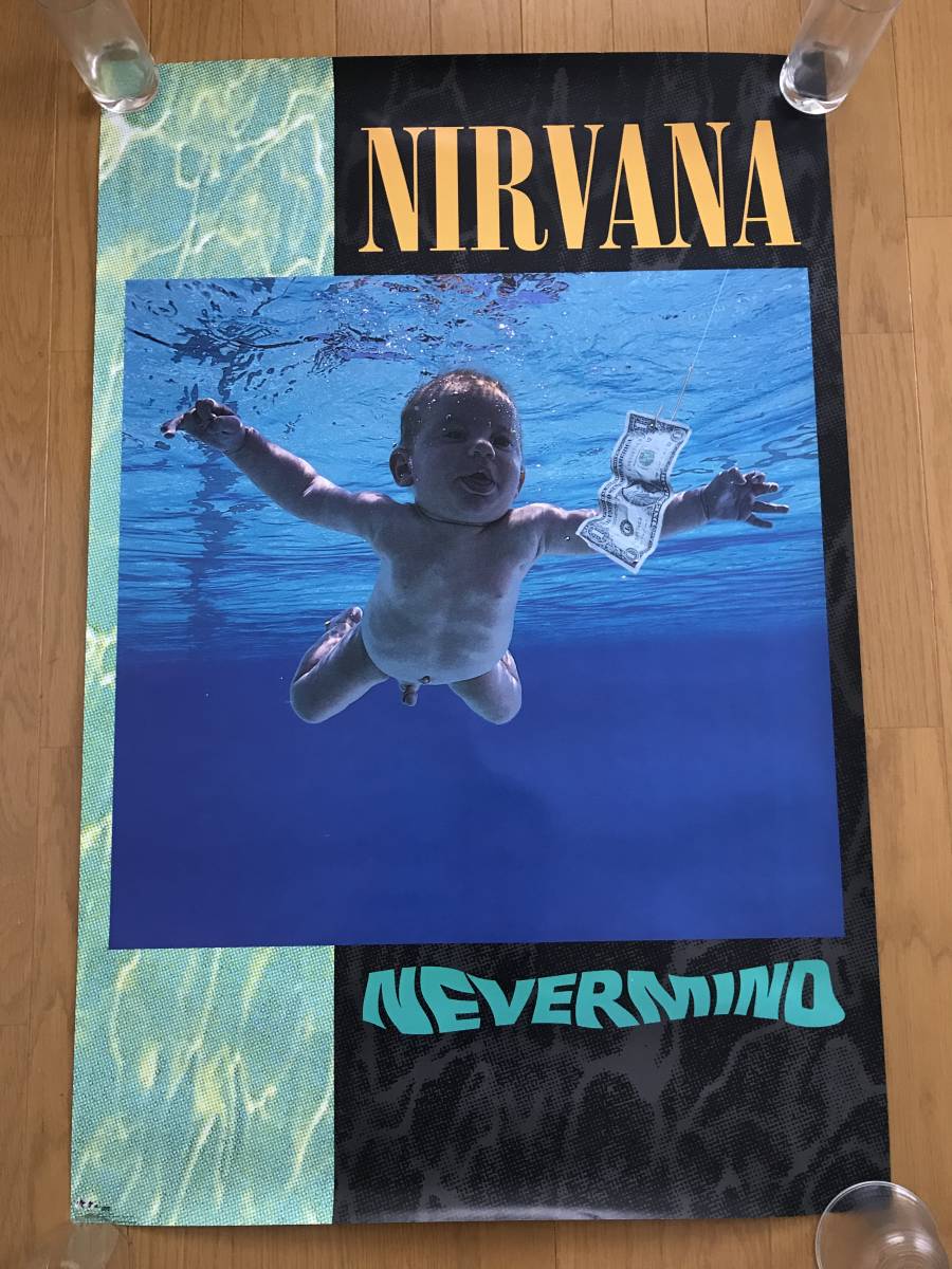 91年 nirvana nevermind ポスター ビンテージ 非売品 プロモ