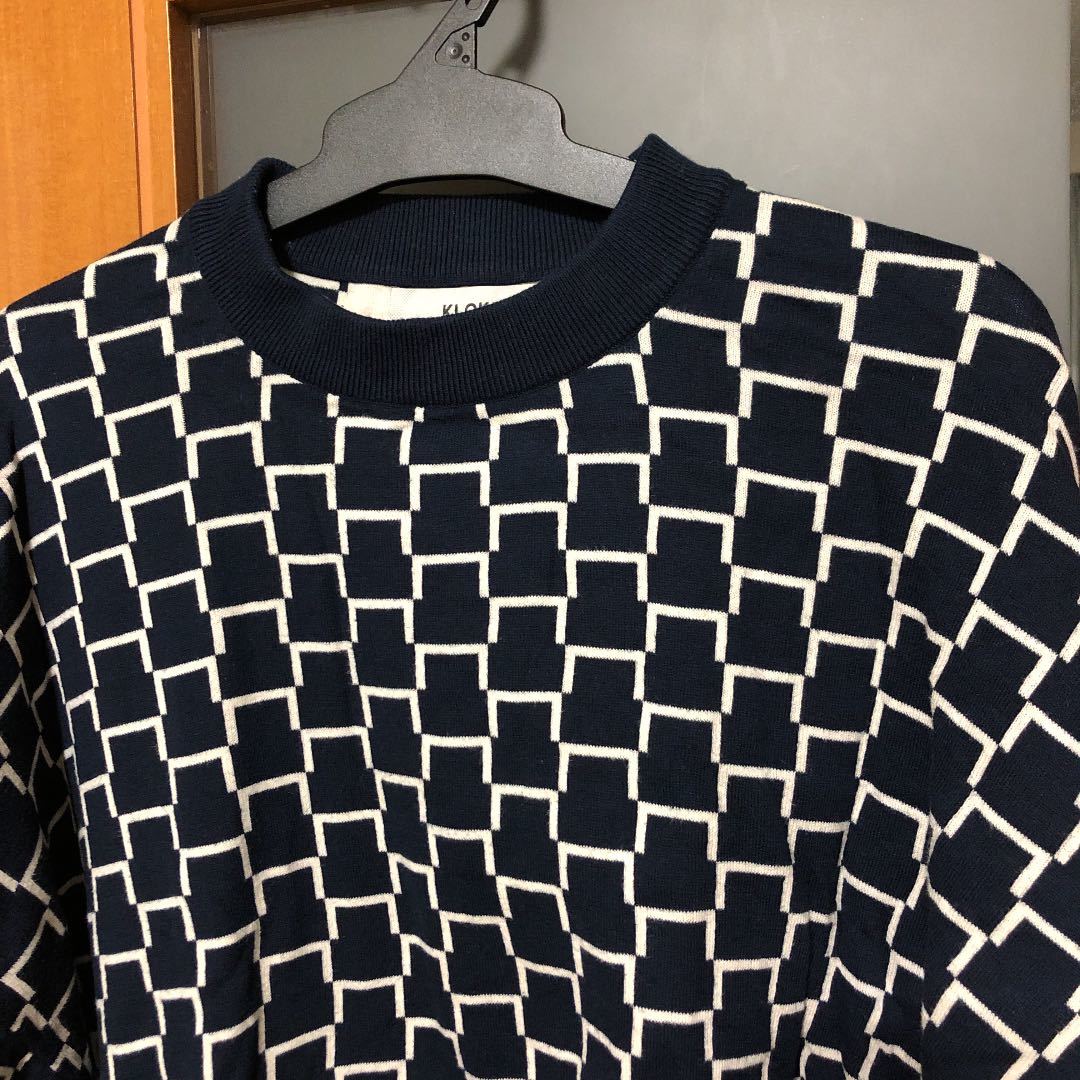 新品】KLOKE クローク ニット M ネイビー コットン トップス