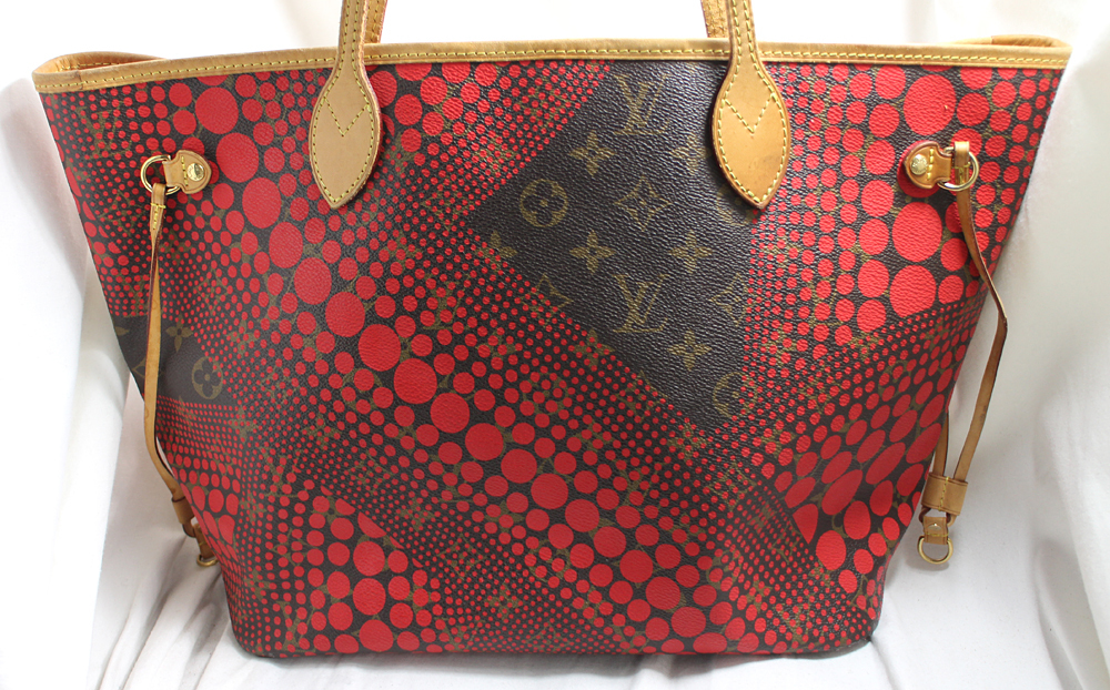 【LOUIS VUITTON】ルイヴィトン 草間彌生　モノグラム パンプキンドット ネヴァーフルMM　M40686 レディース トートバッグ_画像2