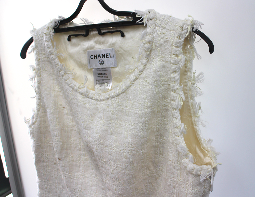 CHANEL】シャネル カットソー レディース 44 ホワイト コットン CHANEL】シャネル カットソー レディース 44 ホワイト コットン