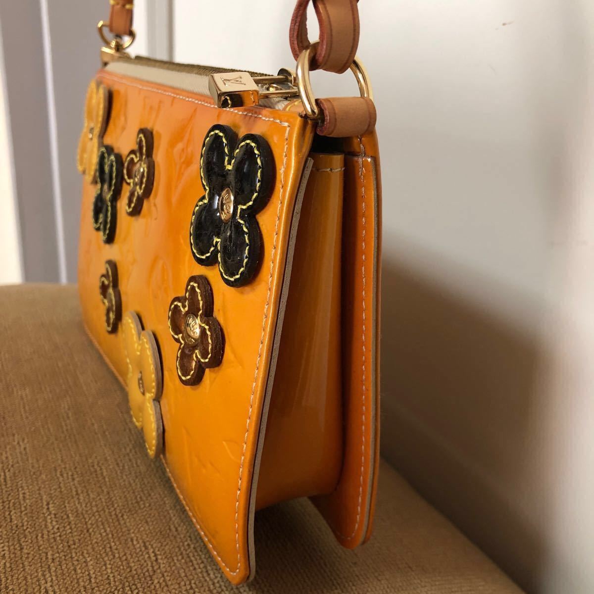 ルイヴィトン ベルト ヴェルニ フラワー レキシントン オレンジ 黄色 ルイヴィトンベルトヴェルニ フラワー レキシントンオレンジ黄色