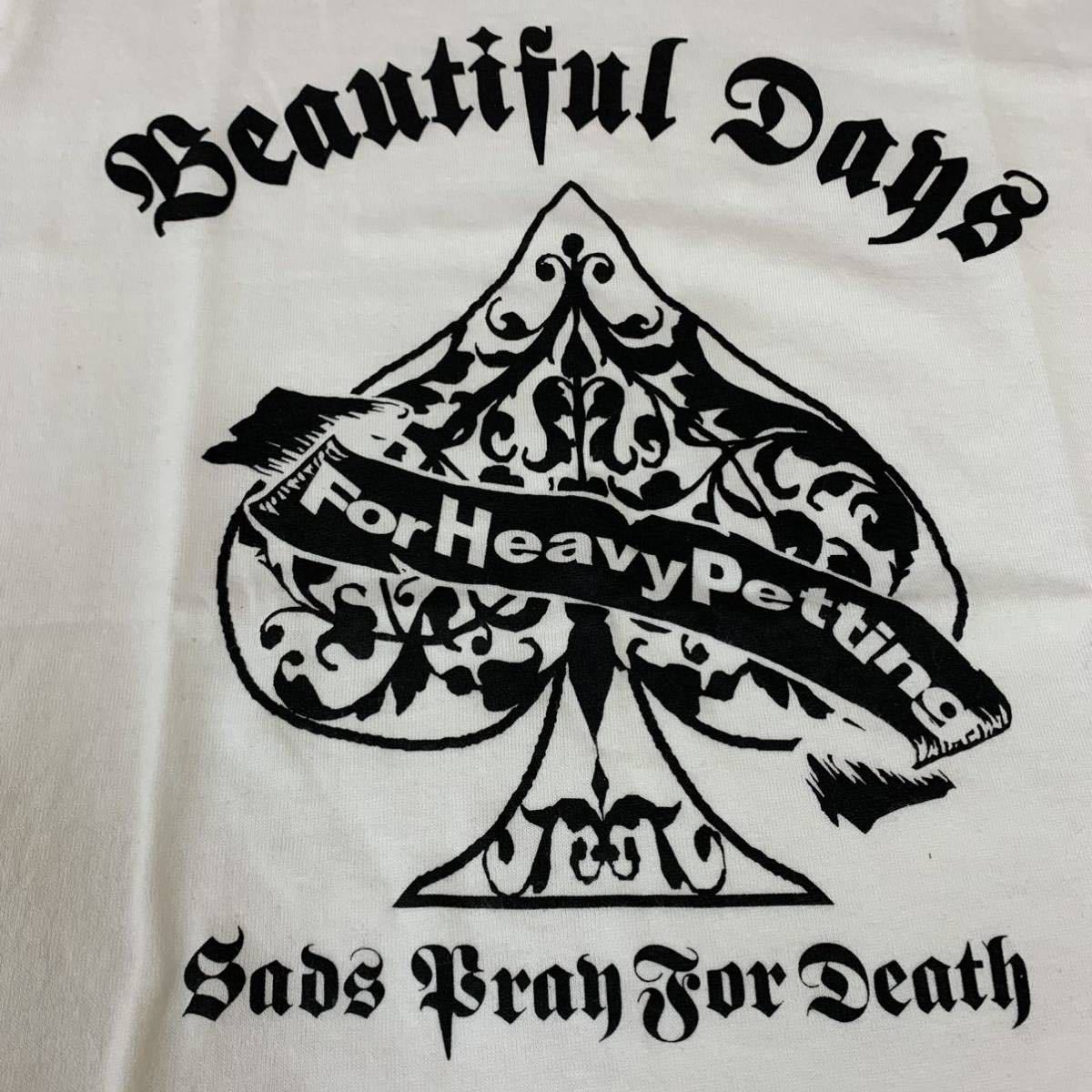 SADS サッズ BEAUTIFUL DAYS Tシャツ S 清春 日本製 白 KY438_画像6