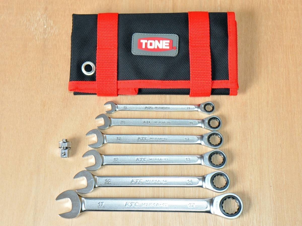 ☆TONE 布袋 BNRM7S 小 KTC MSR1A ラチェットコンビネーション ☆TONE 布袋 BNRM7S 小 KTC MSR1A ラチェットコンビネーション
