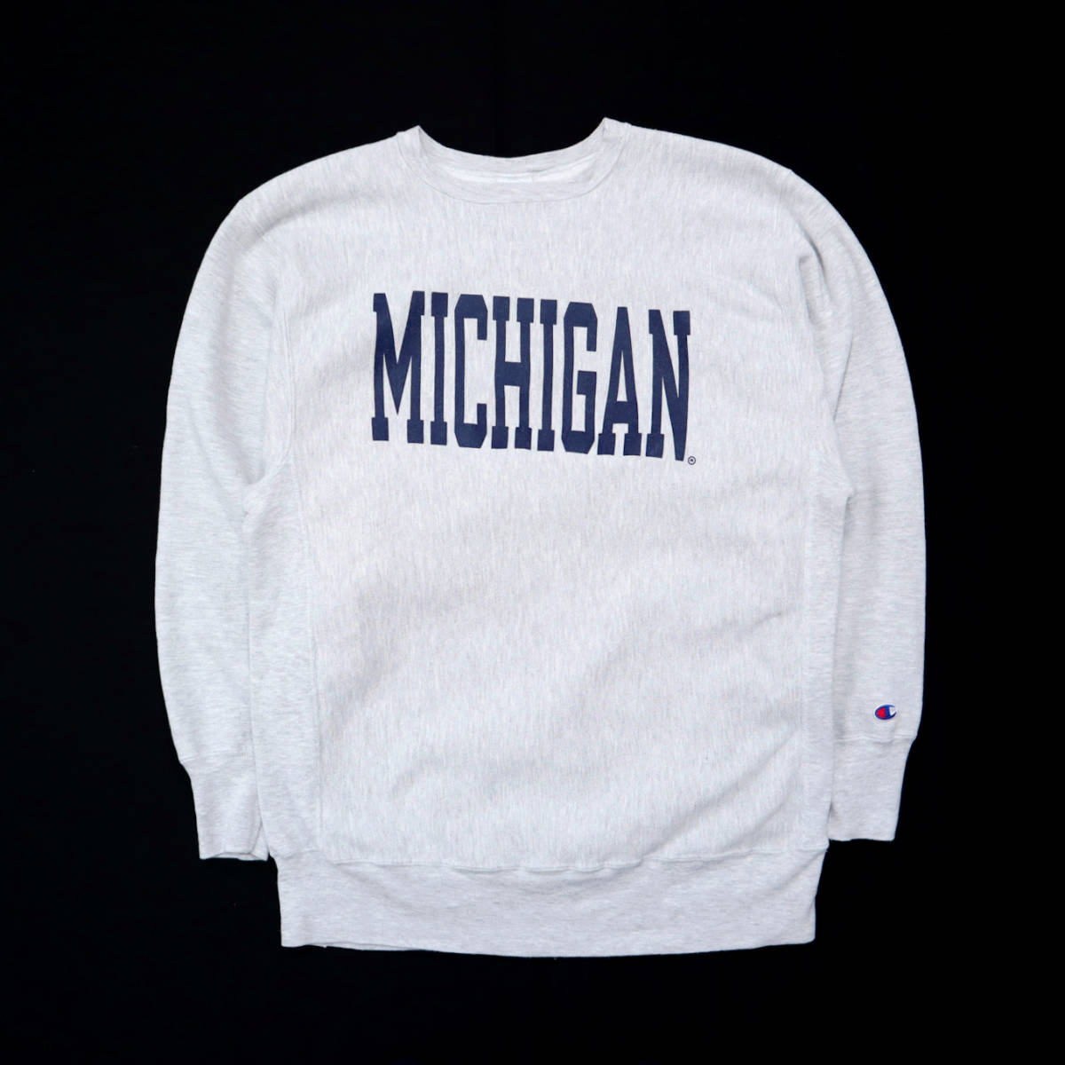 ☆送料無料 90s ビンテージ CHAMPION チャンピオン USA製 リバースウィーブ MICHIGAN ミシガン スウェット カレッジ メンズ XL 古着 90年代_画像1