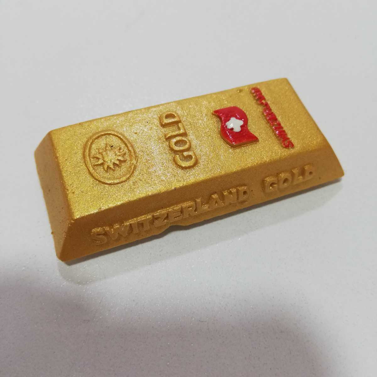 ビンテージ Swiss Switzerland GOLD BAR スイス スイスランド ゴールドバー マグネット 5.8cm [キッチンマグネット 雑貨 飾り物 ウォール] の画像4