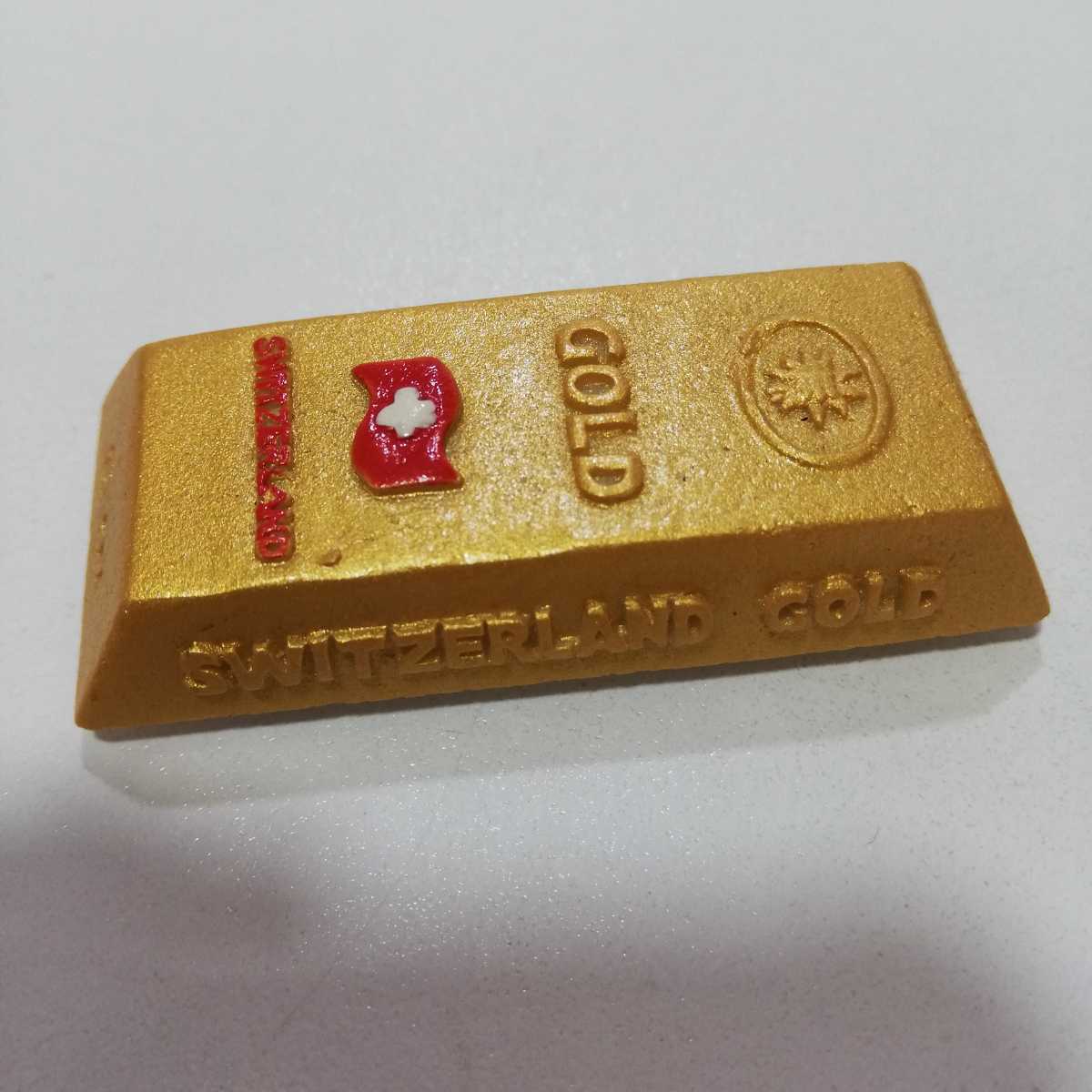 ビンテージ Swiss Switzerland GOLD BAR スイス スイスランド ゴールドバー マグネット 5.8cm [キッチンマグネット 雑貨 飾り物 ウォール] の画像6