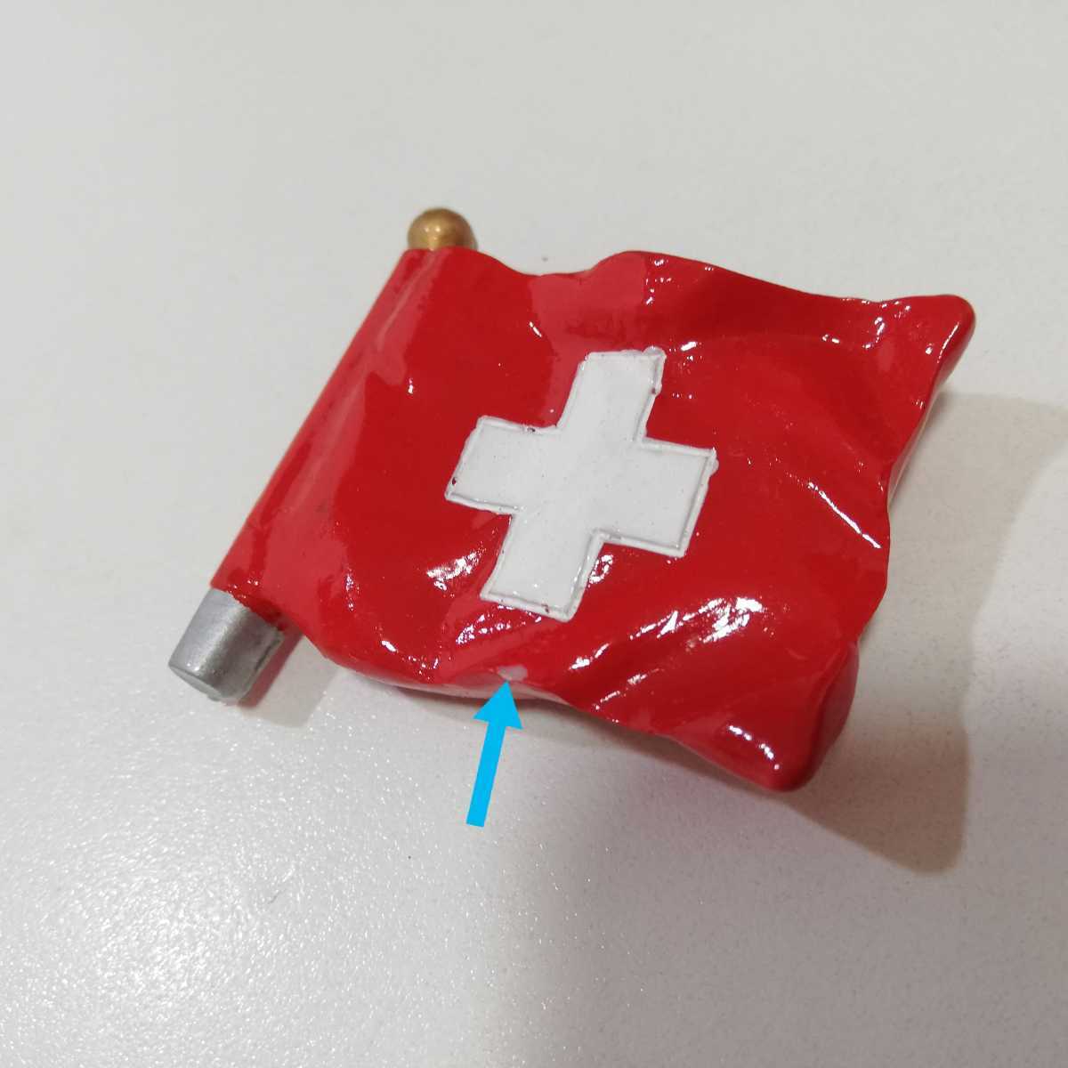 ビンテージ Swiss Switzerland FLAG スイス スイスランド フラッグ 旗 国旗 マグネット 4.3cm [キッチンマグネット 雑貨 飾り物 ウォール] の画像5