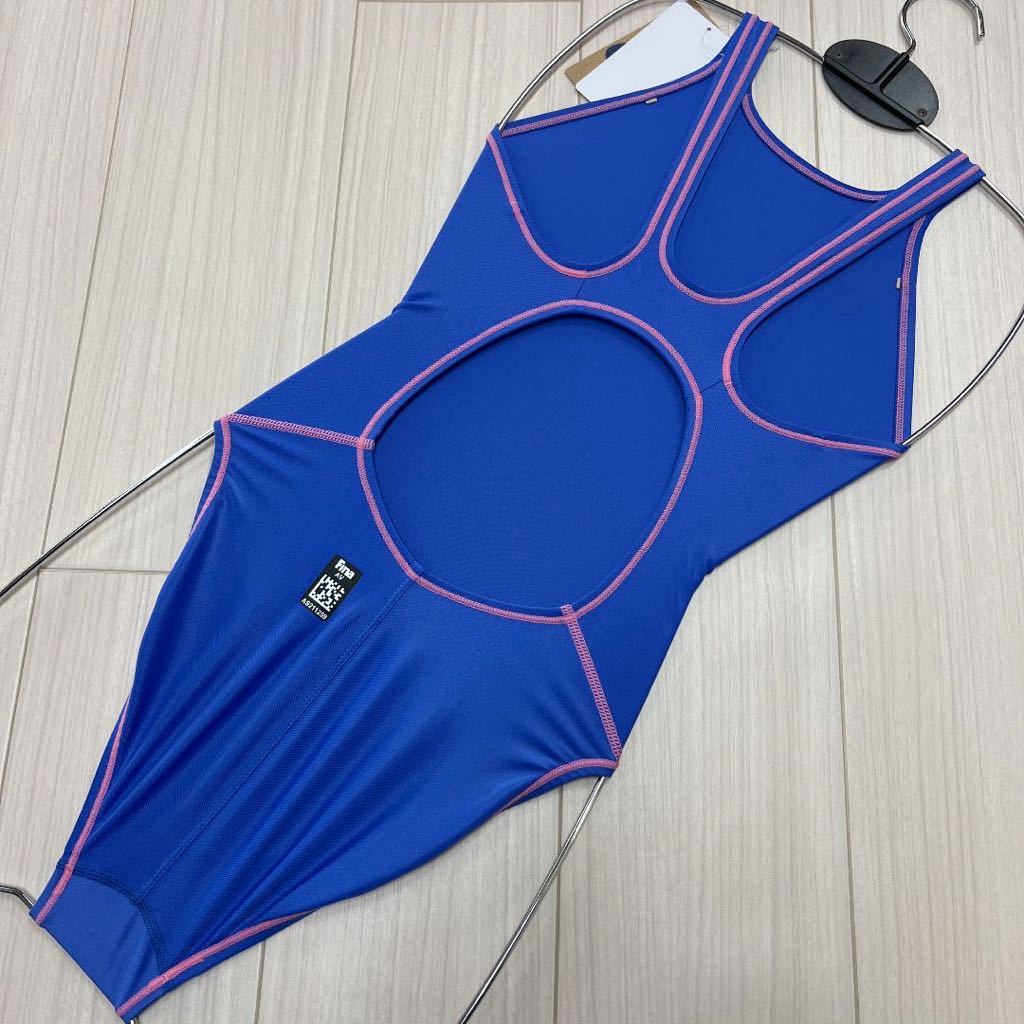 アシックス 女性用競泳水着 Lサイズ 特注カラー ブルー×ピンク アシックス 女性用競泳水着 Lサイズ 特注カラー ブルー×ピンク