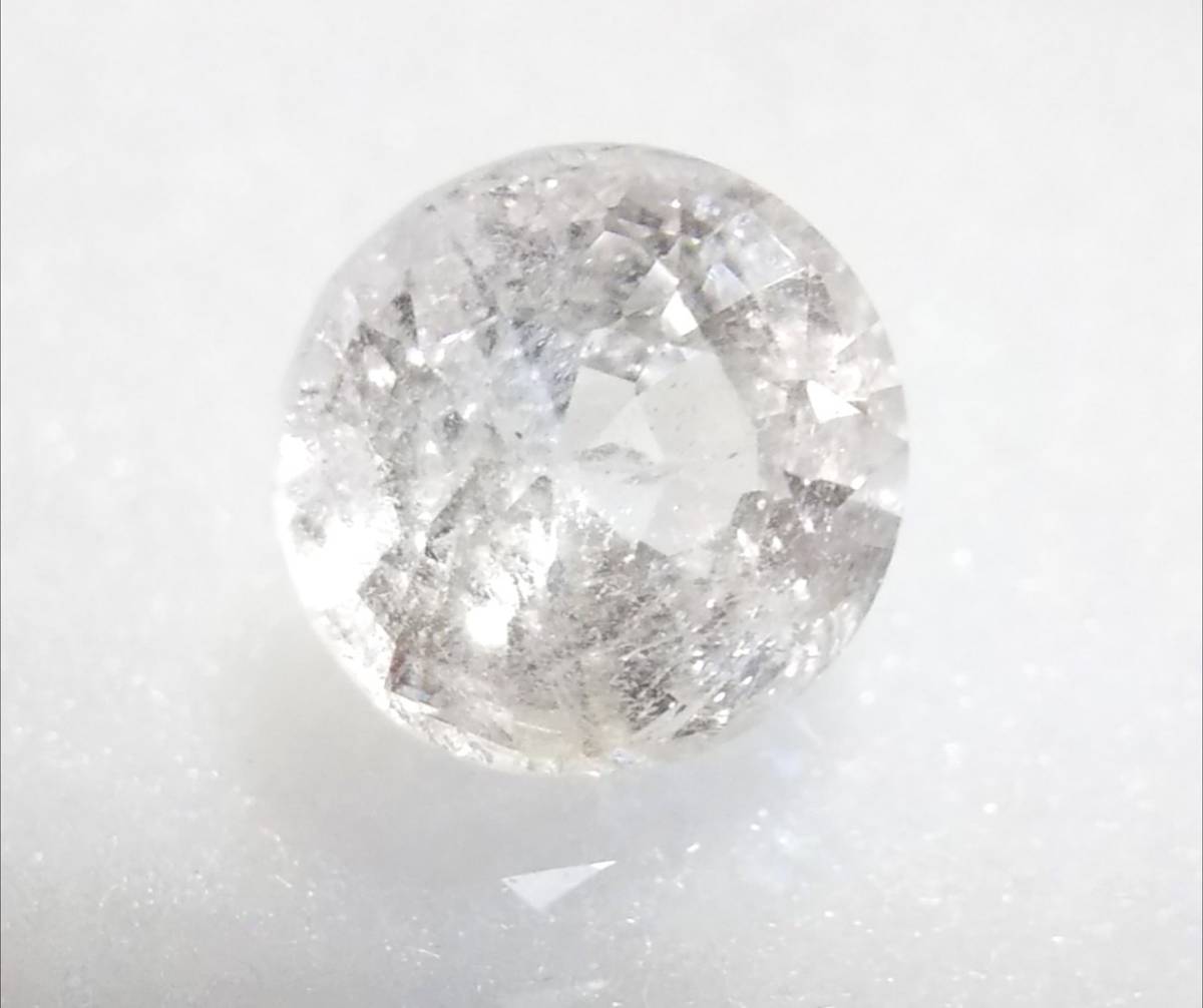 激レア　大粒　天然 ターフェアイト　1.215ct　淡ピンク　6.39mmＸ6.13mm　ソーティング付き　稀少石）_画像3