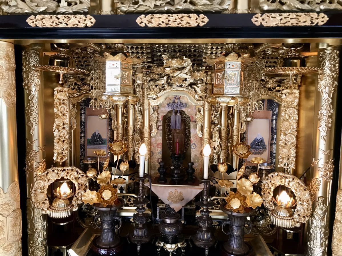 てなグッズや 金仏壇 浄土真宗 お西 直接引取り品! acdek7orLMzAEIPZ 【完売】 浄土真宗本願寺派 金仏壇 西本願寺 その他